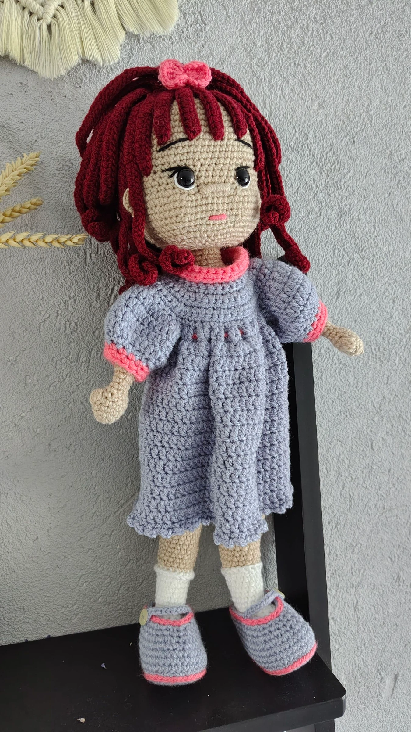 Boneca artesanal de crochê "Isabella" - Decoração de presente – photo 2